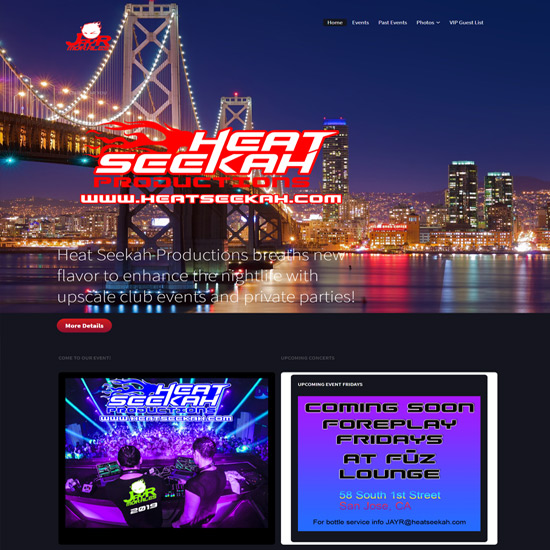 Heat Seekah website